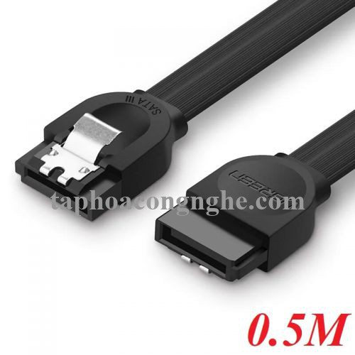 Ugreen 30796 0.5M màu Đen Cáp truyền dữ liệu SATA 3.0 cao cấp US217 30030796